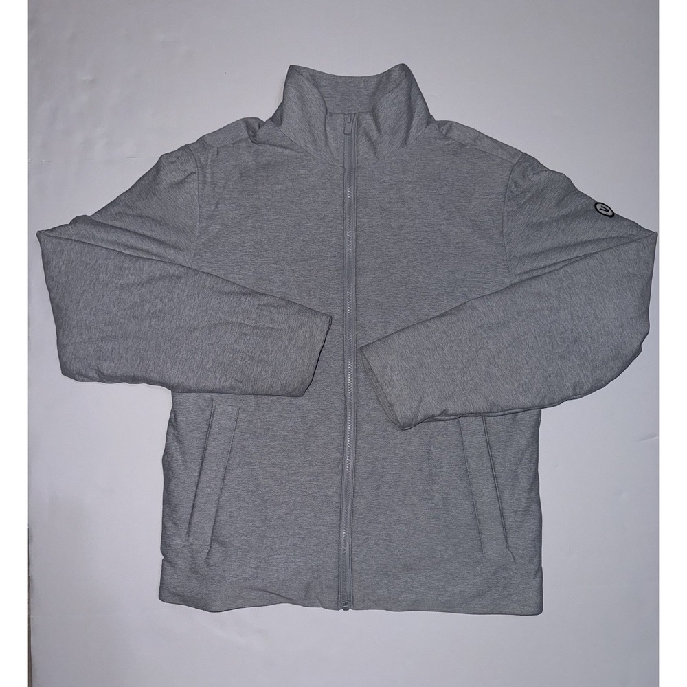 Vuori Mens Primaloft Insulated Full Zip Thick Jacket Heather Gray V557 M